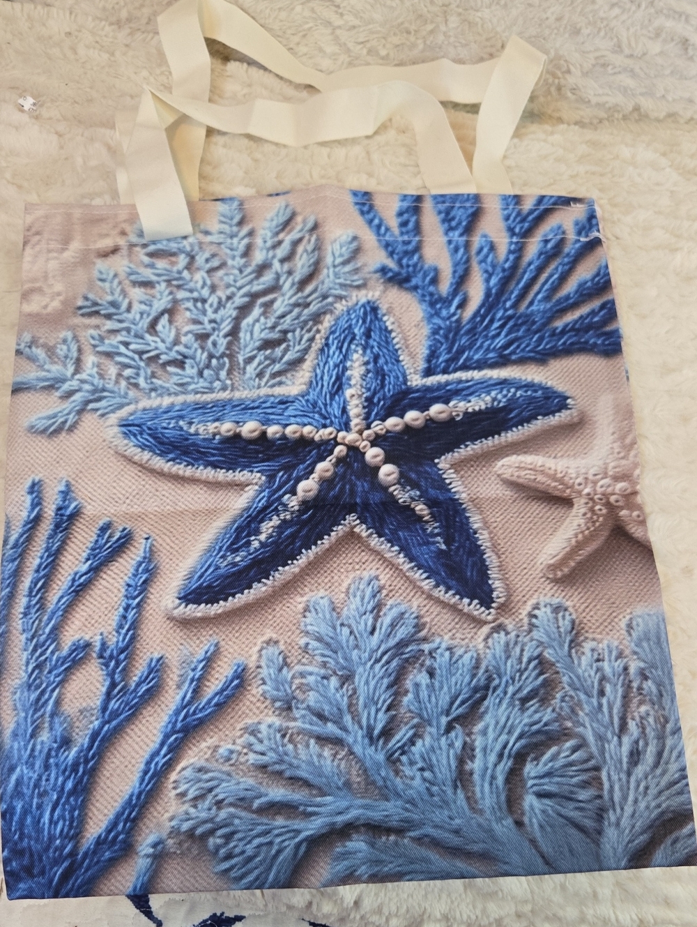 Blue Starfish Tote Bag - Women Bags